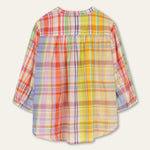 Bank Madras Rainbow Check Blouse in Multi
