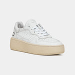 Step Calf Sneaker in White