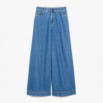 WEEKEND MAX MARA Vega Wide Leg Jeans in Navy Medium