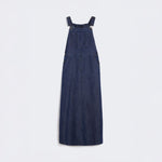 WEEKEND MAX MARA Kiss Denim Dungaree Dress in Navy