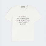WEEKEND MAX MARA Guglia Pure Cotton T-Shirt in White