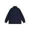 JUMPER 1234 Cashmere Wool Boyfriend Button Roll Collar in Navy