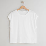 Boxy Fit T Shirt in White