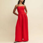Rory Jumpsuit in Red