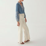 Sandrine Corsica Blouse in French Blue