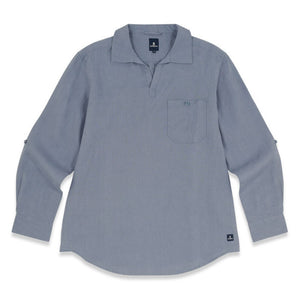 Yoanes Smock Style Shirt in Storm Grey