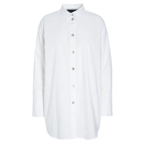 Cotton L/S Shirt in White