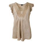 Billy Lace Top in Champagne