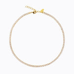 Zara Necklace in Gold Crystal