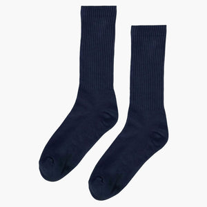 Organic Active Socks in Navy Blue
