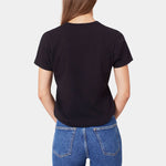 Womens Light Organic T Shirt in Deep Black