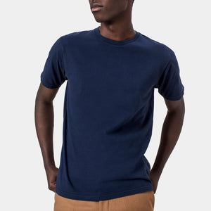 Classic Organic T Shirt in Navy Blue