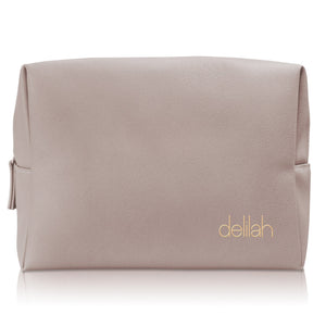 Deluxe Vegan Make Up Bag in Taupe