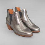 Ginny Ankle Boots in Dark Silver