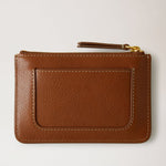 Mulberry Plaque Small Zip Coin Pouch in Oak