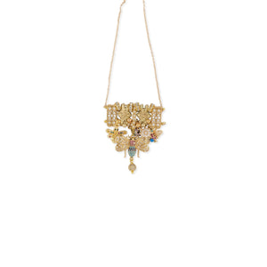 Animalia Butterfly & Bugs Necklace in Gold