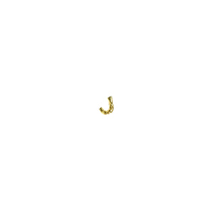 Letter J Stud Earring - Gold plated