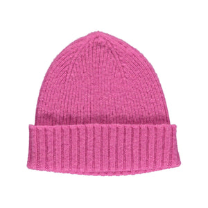 Brushed Beanie Hat in Bubblegum Pink