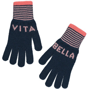 Vita Bella Gloves in Teal/Coral