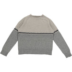 Zig Zag Sweater in Flannel Grey