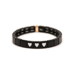 Colourtwist Bracelet in Black & Love