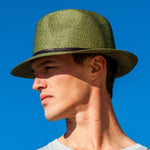 Paper Fedora Hat in Army