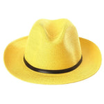 Paper Fedora Hat in Sunflower