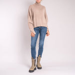 Reese High Neck Jumper in Sand Storm