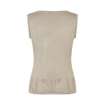 DEA KUDIBAL Fira Knit Tanktop in Glitter Beige