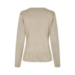 DEA KUDIBAL Barbro Knit Cardigan in Glitter Beige