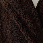 OUI Long Teddy Winter Coat in Mulch