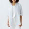 OUI 93139 Long Blouse in White Blue