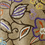 OUI Flower Embroidered Jumper in Camel/Violet
