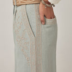 MAISON HOTEL Ludovico Cotton Trousers in Azzurro