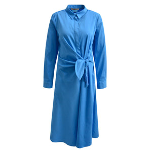 Dress with Knot in Blue
