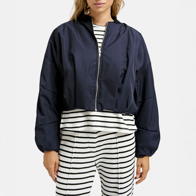 SMITH & SOUL Summer Bomber Jacket in Marine