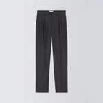 WEEKEND MAX MARA Inserimento - WKIStadio Front Pleat Tweed Wool Trousers in Medium Grey