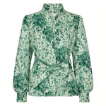 DEA KUDIBAL Anitta Jacket with Belt in Botanic Green