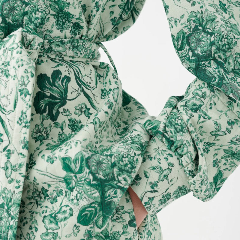 DEA KUDIBAL Anitta Jacket with Belt in Botanic Green