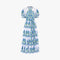 PINK CITY PRINTS Matilda Cotton Dress in Lapis Meadow