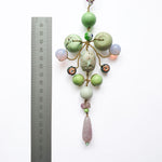 PHILIPPA KUNISCH Large Peruvian Gypsy Necklace in Green