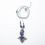 PHILIPPA KUNISCH XL Fish Necklace in Blue