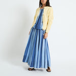 SOPHIE + LUCIE Circo Voile Stripe Skirt in Blue