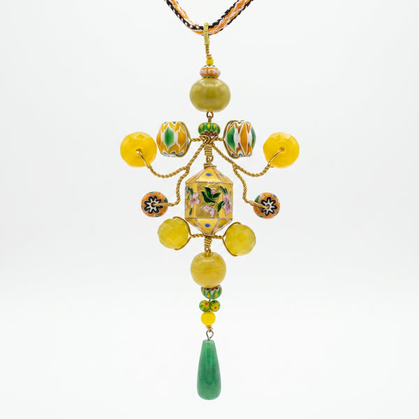 PHILIPPA KUNISCH Large Peruvian Gypsy Necklace in Yellow