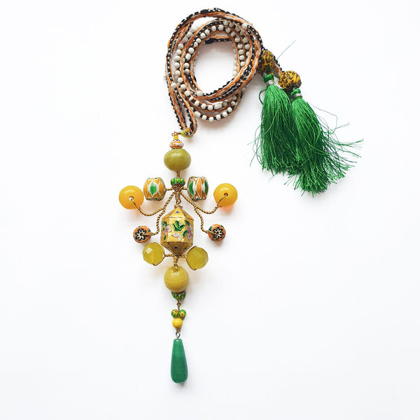 PHILIPPA KUNISCH Large Peruvian Gypsy Necklace in Yellow