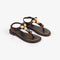 PENELOPE CHILVERS Kala Leather Sandals in Bitter Chocolate