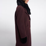 RINO & PELLE Obu Fluffy Scarf in Black