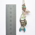 PHILIPPA KUNISCH L Fish Necklace in Turquoise