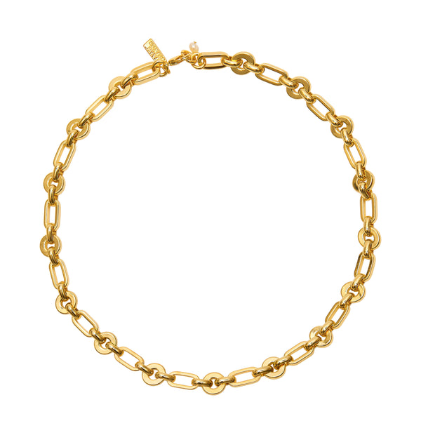 TALIS CHAINS Chunky Link Necklace in Gold