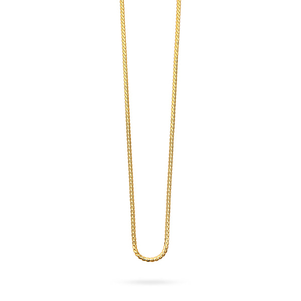 TALIS CHAINS Snake Chain Necklace Long in Gold